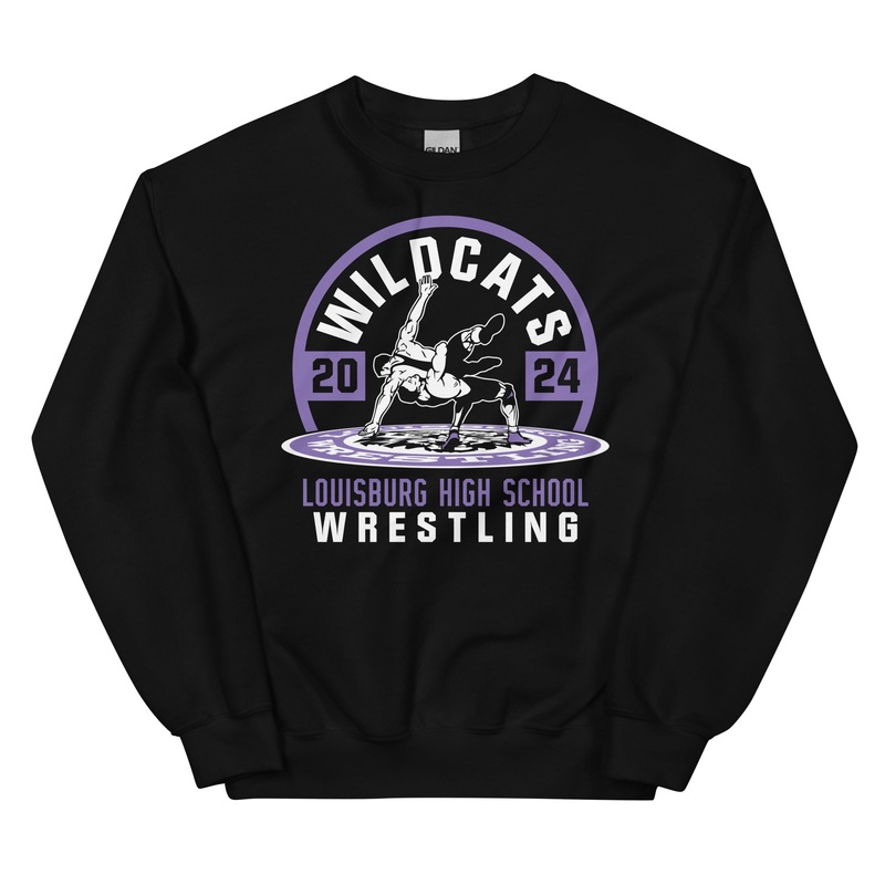 Wildcat Wrestling (Front Only) 2024 Unisex Sweatshirt