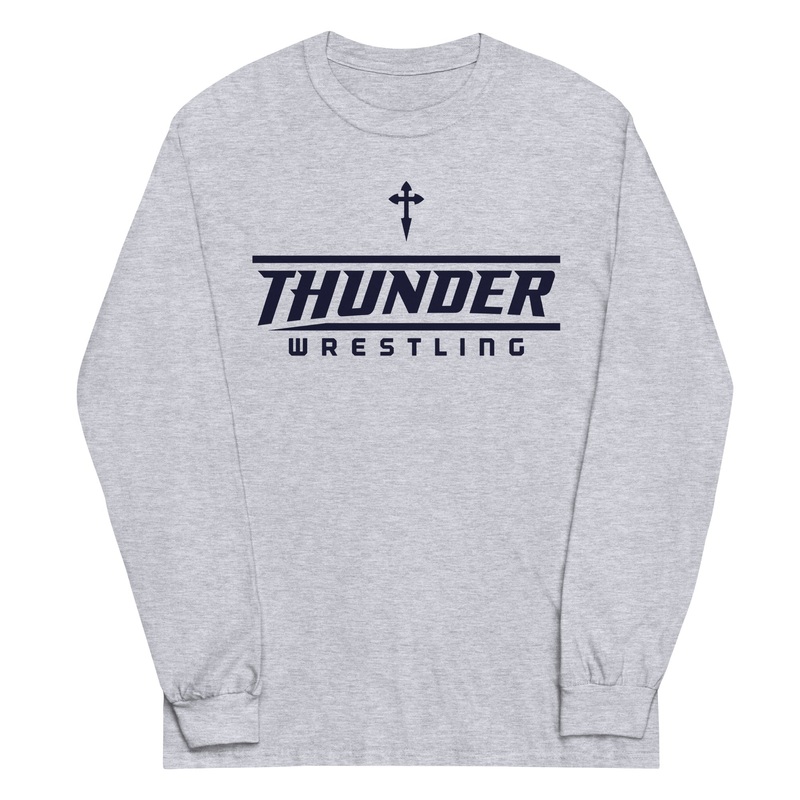 St. James Wrestling with Back Mens Long Sleeve Shirt