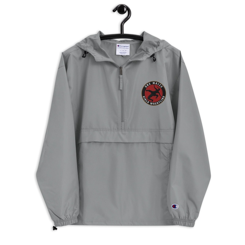OneMaize Girls Wrestling Embroidered Champion Packable Jacket
