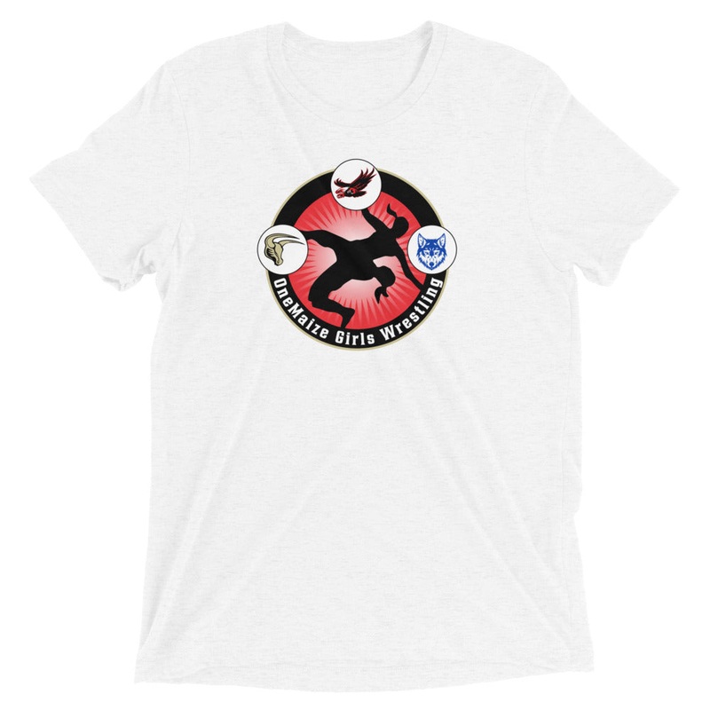 OneMaize Girls Wrestling Unisex Tri-Blend t-shirt
