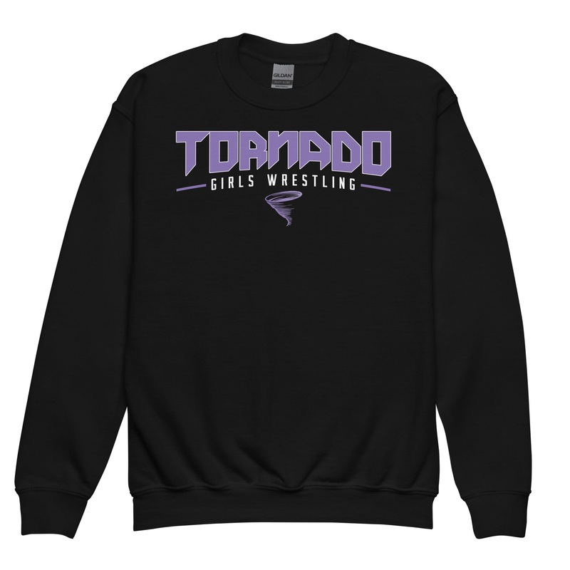 Susan B. Anthony Girls Wrestling Youth Crew Neck Sweatshirt