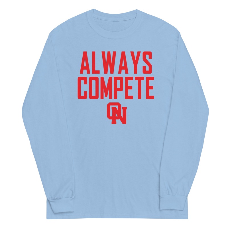 Olathe North Track & Field Always Compete Mens Long Sleeve Shirt