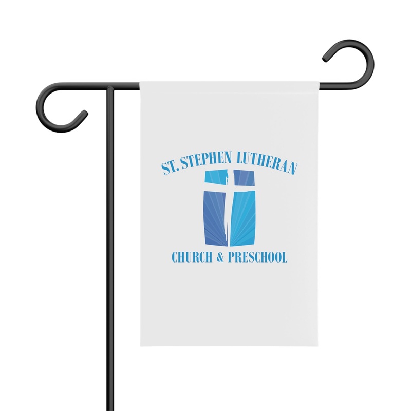 St. Stephen Lutheran Church Full Logo Garden Banner