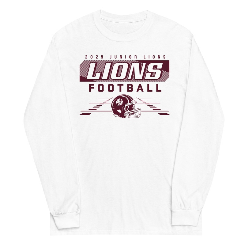 2025 Jr Lions Football Mens Long Sleeve Shirt