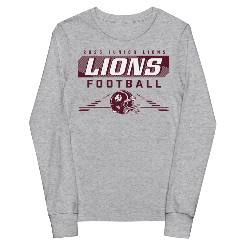 2025 Jr Lions Football Youth long sleeve tee