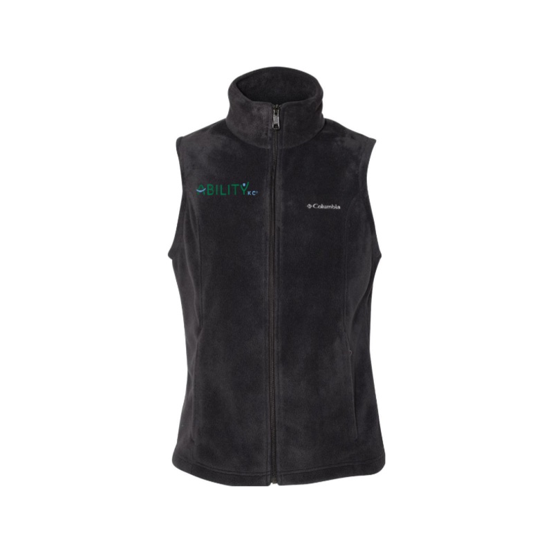 ABILITY KC Columbia Womens Benton Springs Fleece Vest – Embroidered