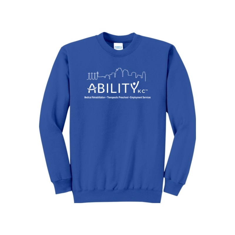 ABILITY KC Port & Company – Core Fleece Crewneck Sweatshirt. PC78