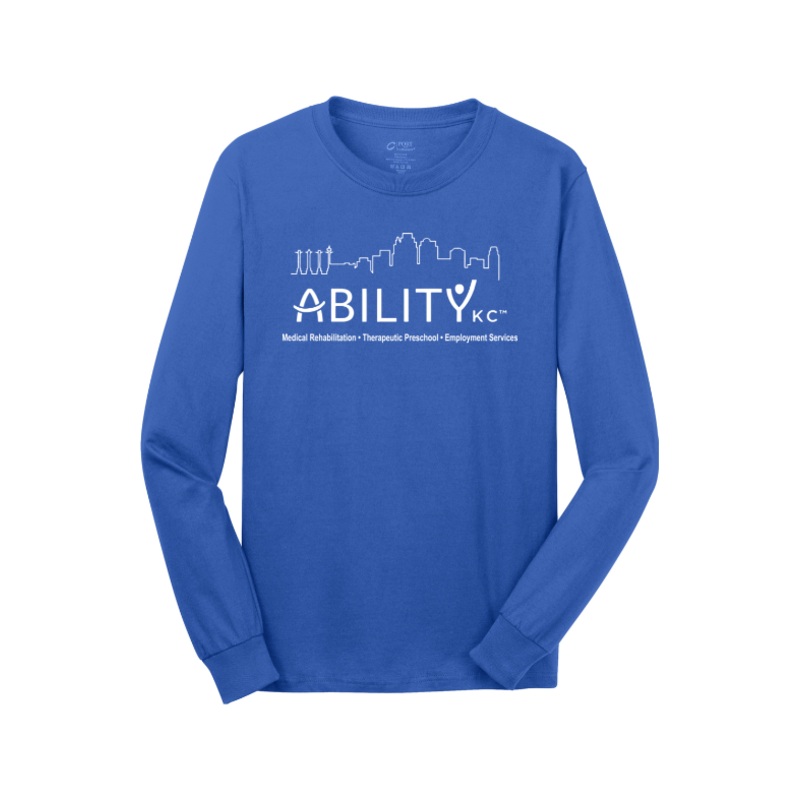ABILITY KC Port & Company – Long Sleeve Core Cotton Tee. PC54LS