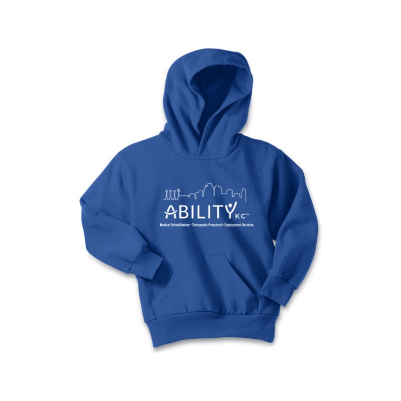 ABILITY KC Port & Company – Youth Core Fleece Pullover Hooded Sweatshirt. PC90YH