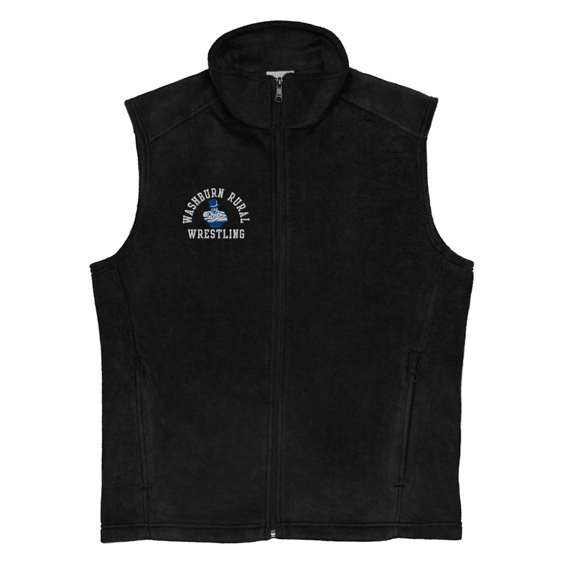 Washburn Rural Wrestling Mens Columbia fleece vest