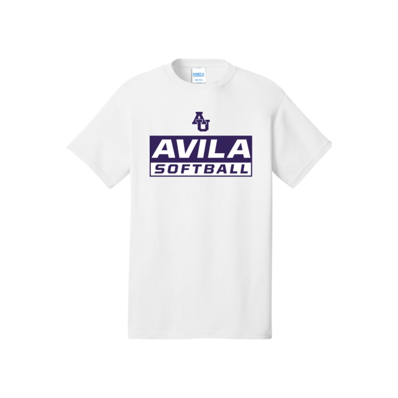 Avila Softball Port & Company – Core Cotton Tee. PC54