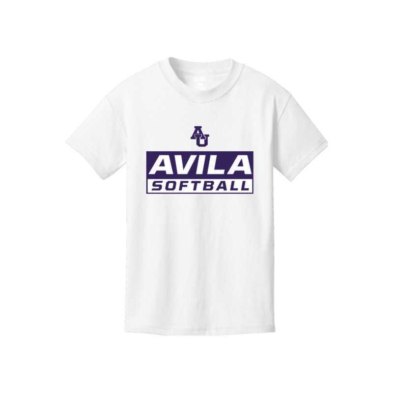 Avila Softball Port & Company – Youth Core Cotton Tee. PC54Y