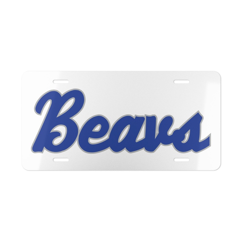 Pratt Community College Beavs Vanity Plate