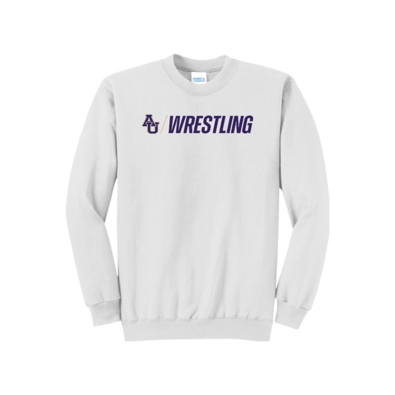 Avila Men’s Wrestling Port & Company – Core Fleece Crewneck Sweatshirt. PC78