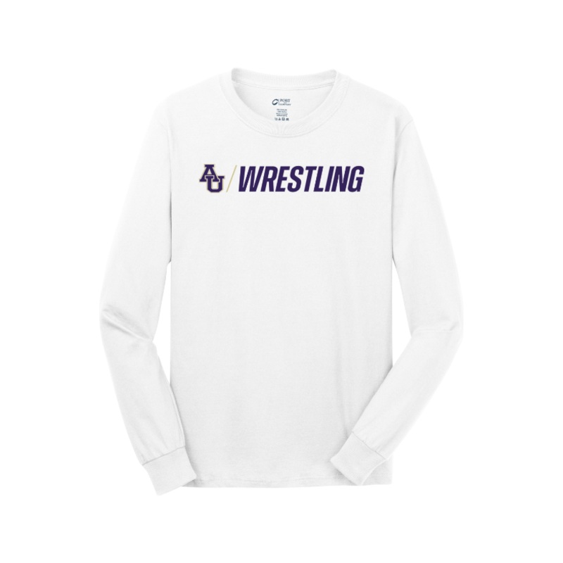 Avila Men’s Wrestling Port & Company – Long Sleeve Core Cotton Tee. PC54LS