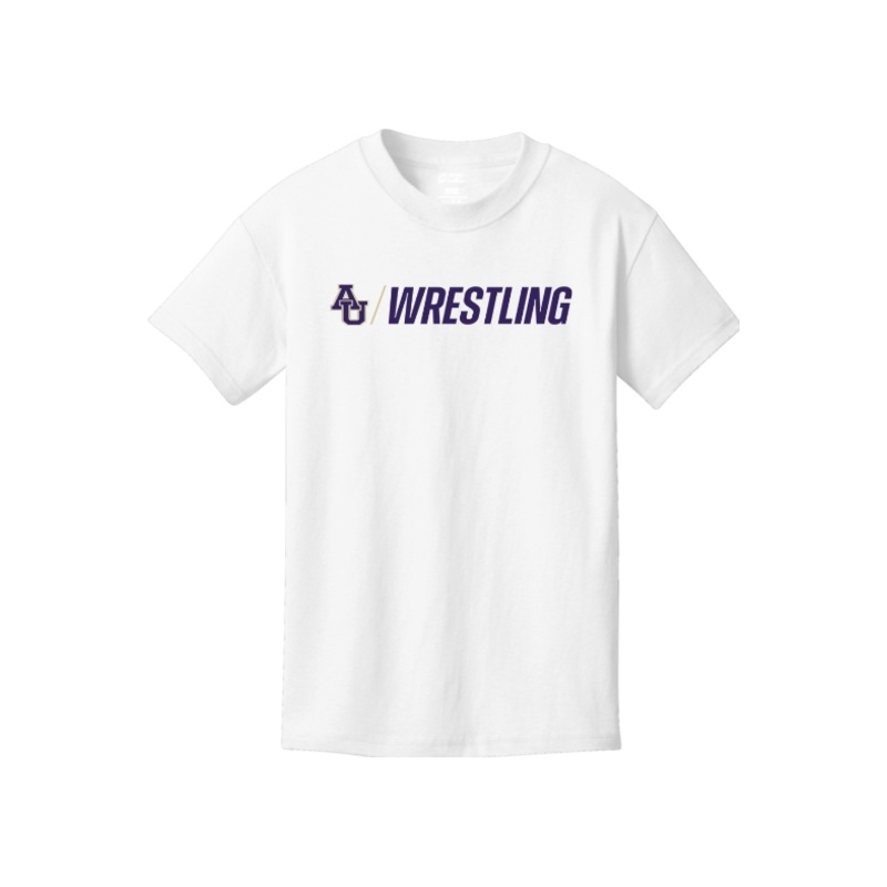 Avila Men’s Wrestling Port & Company – Youth Core Cotton Tee. PC54Y