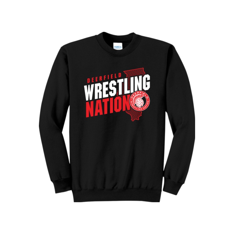Deerfield High School Port & Company – Core Fleece Crewneck Sweatshirt. PC78