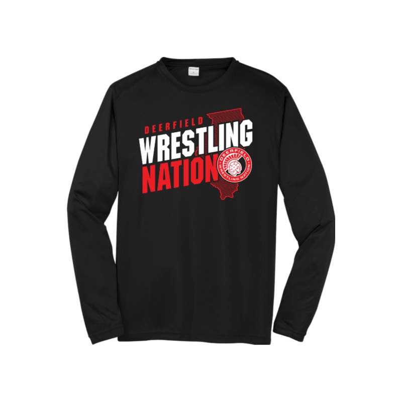 Deerfield High School Sport-Tek Long Sleeve PosiCharge Competitor Tee. ST350LS