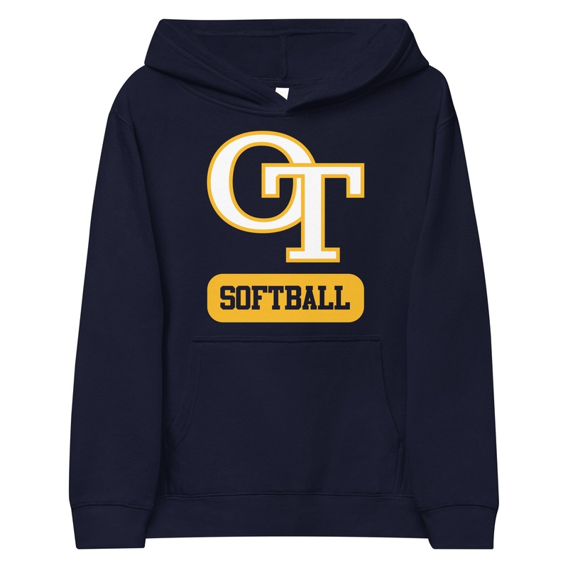 OT Baseball and Softball League – Softball Kids Fleece Hoodie