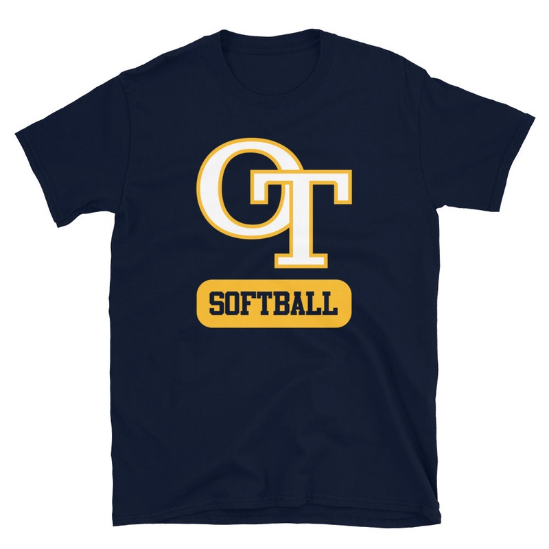 OT Baseball and Softball League – Softball Short-Sleeve Softstyle Unisex T-Shirt