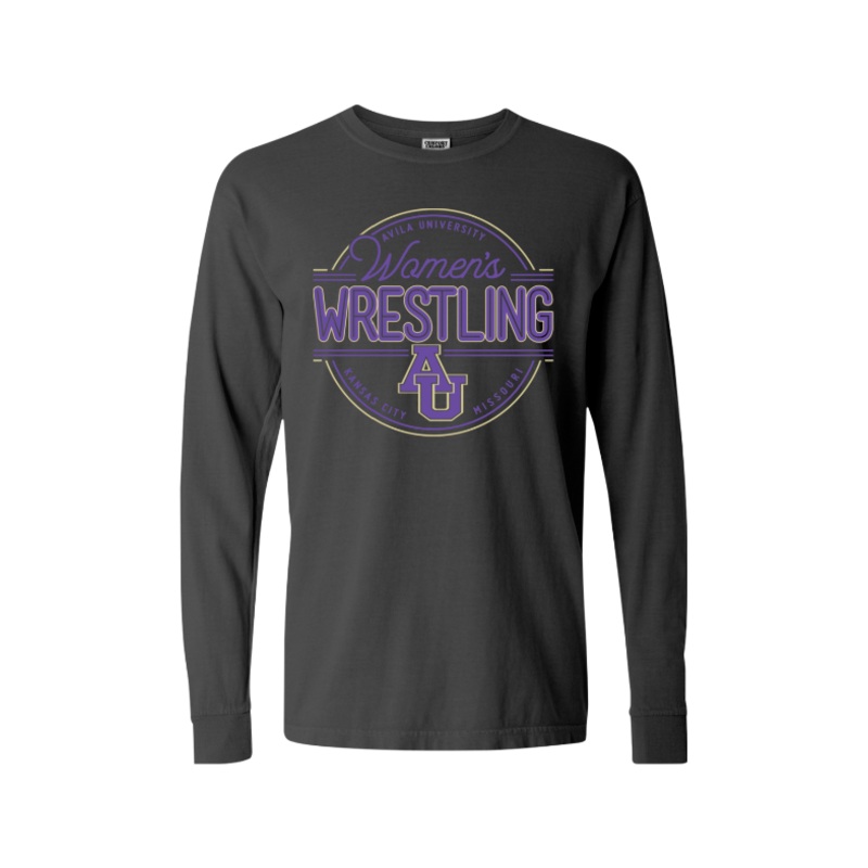 Avila – Women’s Wrestling Comfort Colors – Garment-Dyed Heavyweight Long Sleeve T-Shirt – 6014