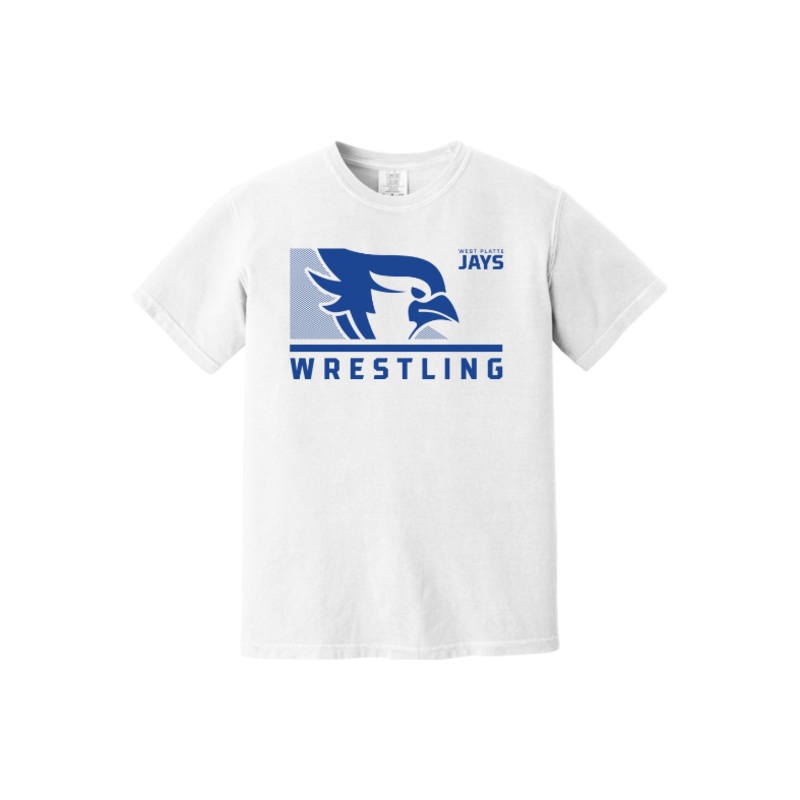 West Platte Wrestling Comfort Colors Garment-Dyed Heavyweight T-Shirt
