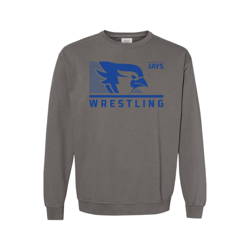 West Platte Wrestling Comfort Colors Garment-Dyed Sweatshirt