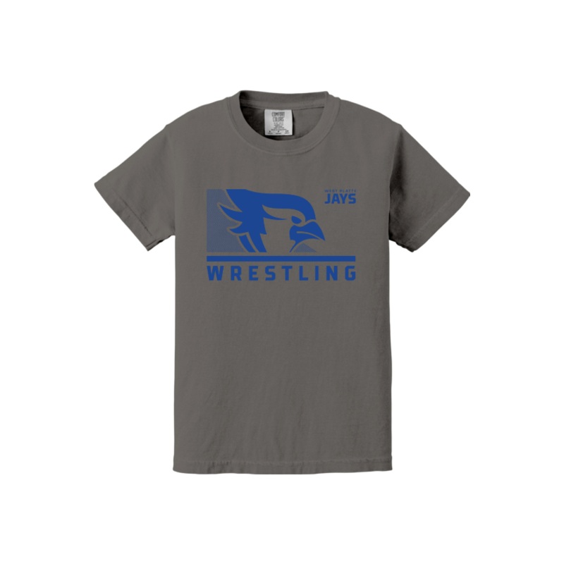 West Platte Wrestling Comfort Colors Garment-Dyed Youth Heavyweight T-Shirt