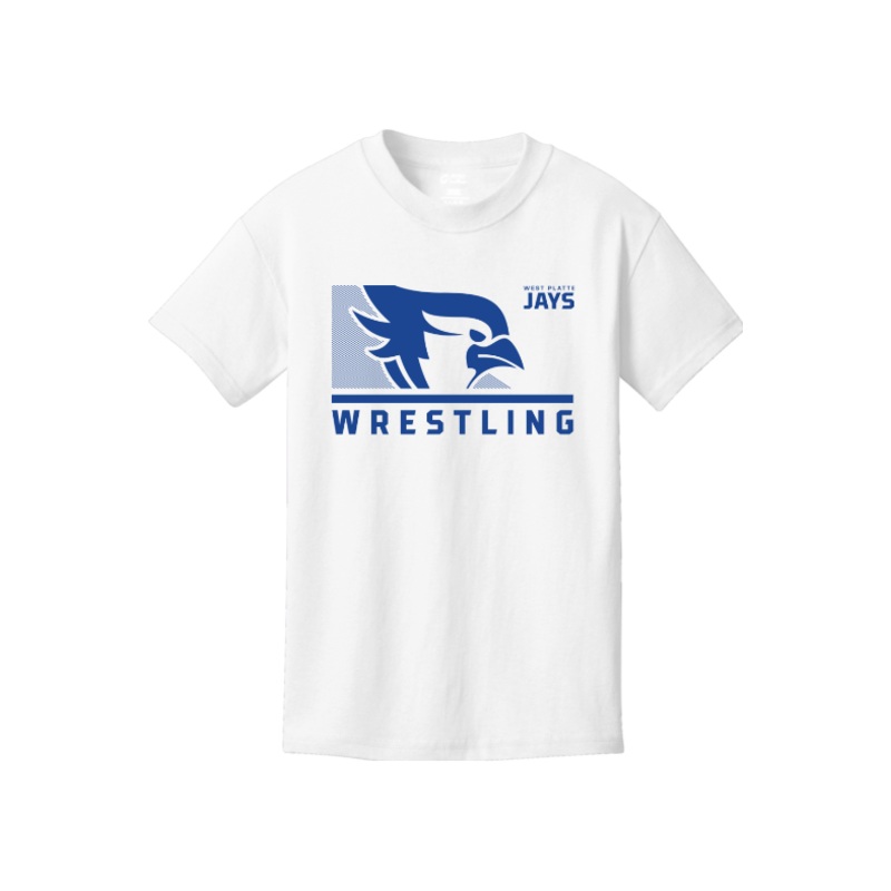 West Platte Wrestling Port & Company – Youth Core Cotton Tee. PC54Y