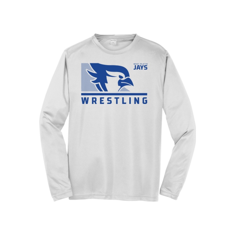West Platte Wrestling Sport-Tek Long Sleeve PosiCharge Competitor Tee. ST350LS