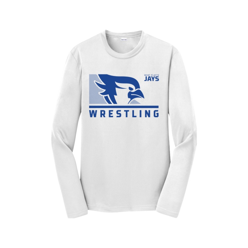 West Platte Wrestling Sport-Tek Youth Long Sleeve PosiCharge Competitor Tee. YST350LS