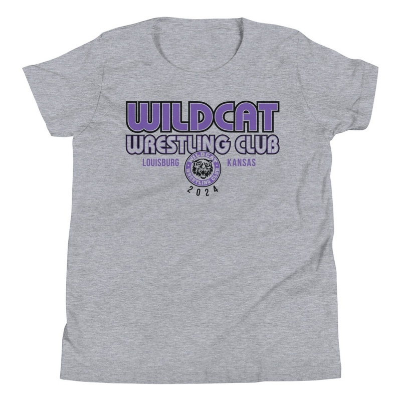 Wildcat Wrestling Club (Louisburg – With Back Design – Youth Staple Tee