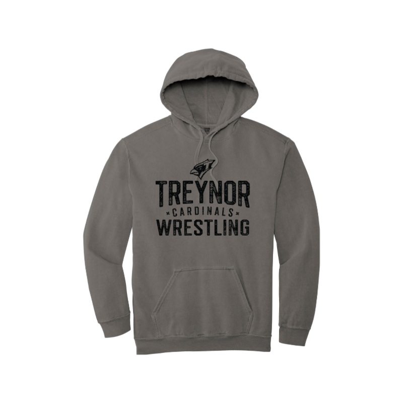 Treynor Wrestling Comfort Colors Garment-Dyed Hooded Sweatshirt