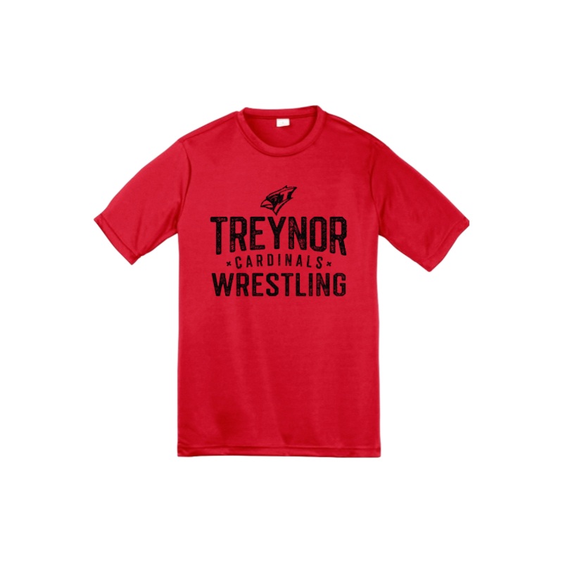 Treynor Wrestling Sport-Tek Youth PosiCharge Competitor Tee. YST350