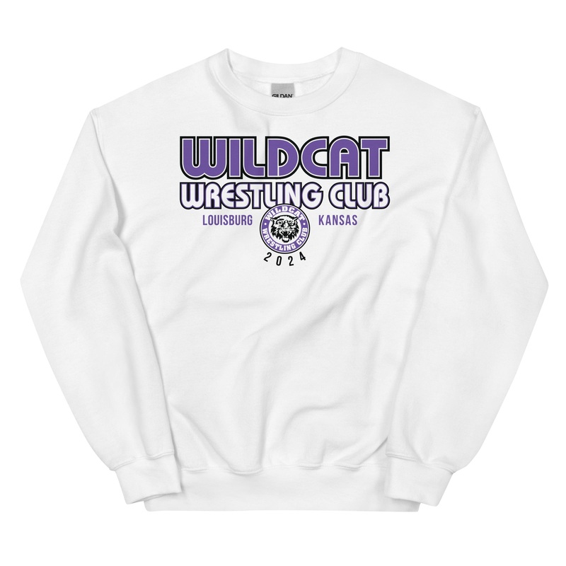 Wildcat Wrestling Club (Louisburg) – Front Design Only – Unisex Sweatshirt