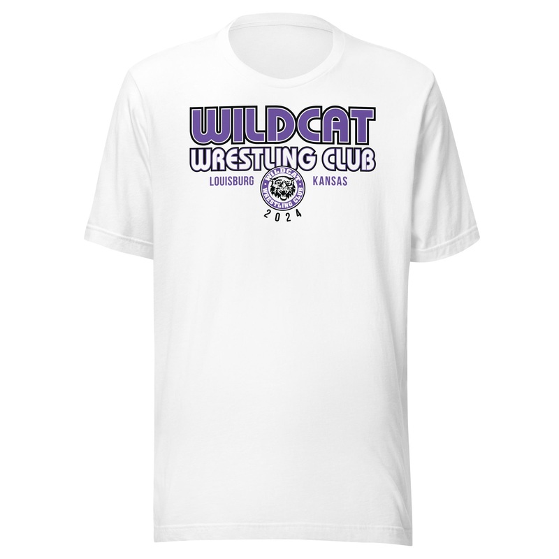 Wildcat Wrestling Club (Louisburg) – Front Design Only – Unisex t-shirt