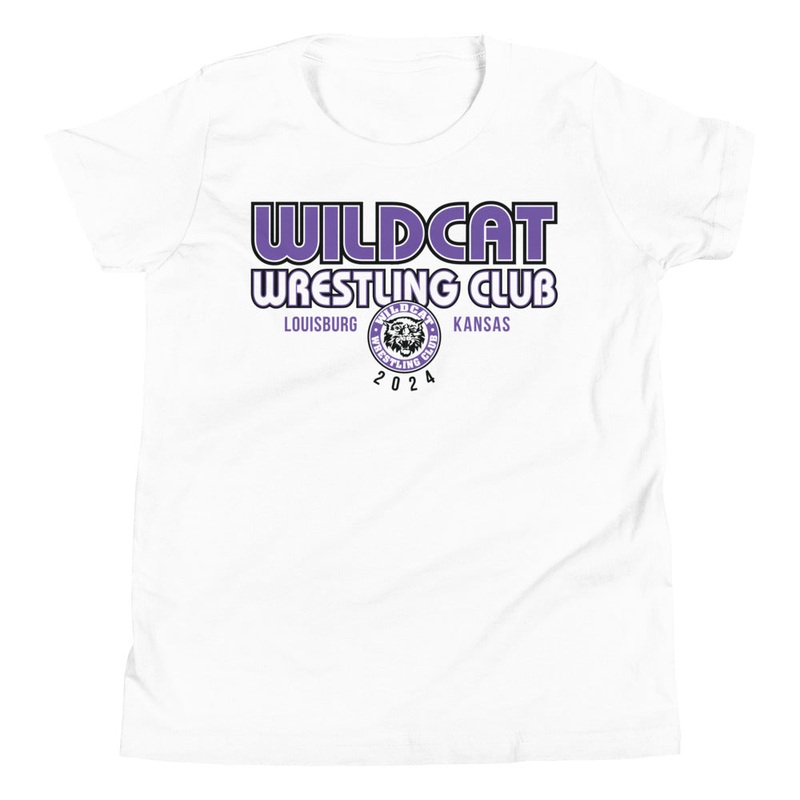 Wildcat Wrestling Club (Louisburg) – Front Design Only – Youth Short Sleeve T-Shirt