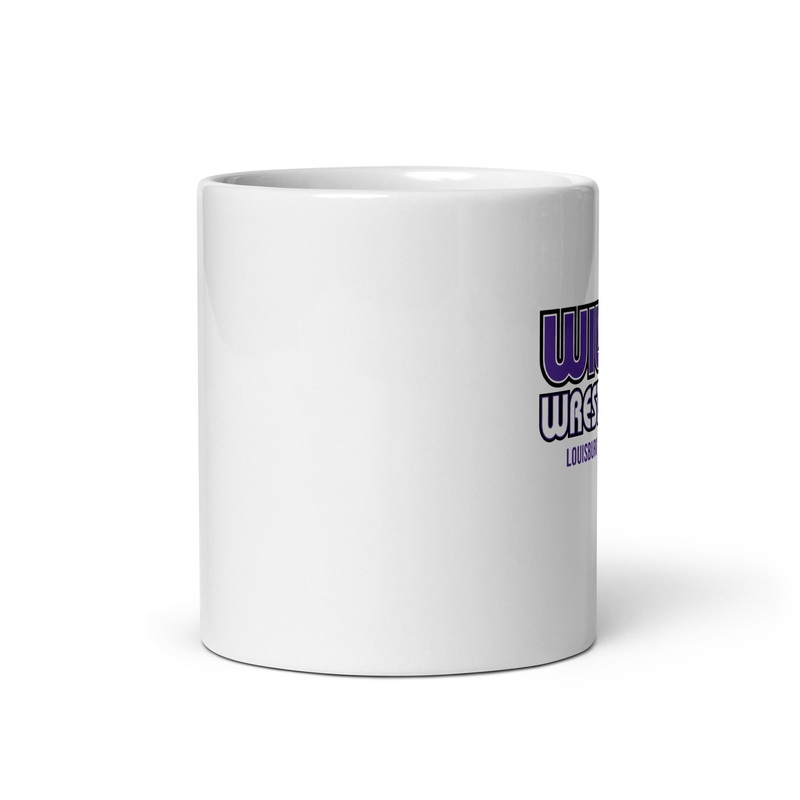 Wildcat Wrestling Club (Louisburg) White Glossy Mug
