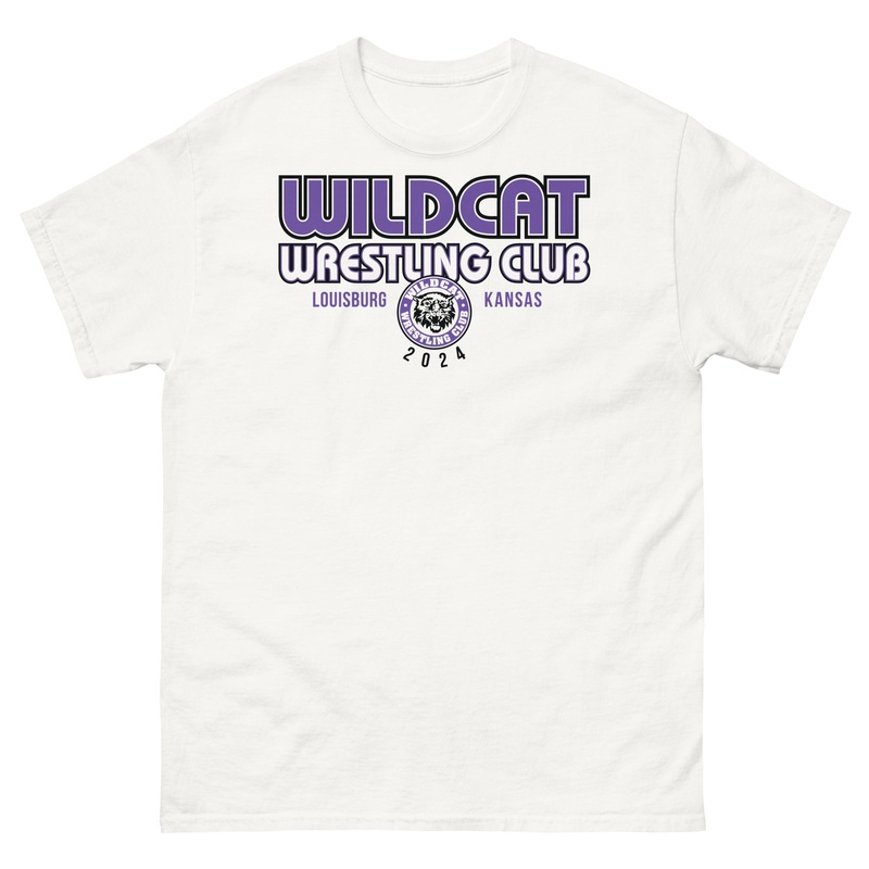 Wildcat Wrestling Club (Louisburg) – With Back Design – Mens Classic Tee