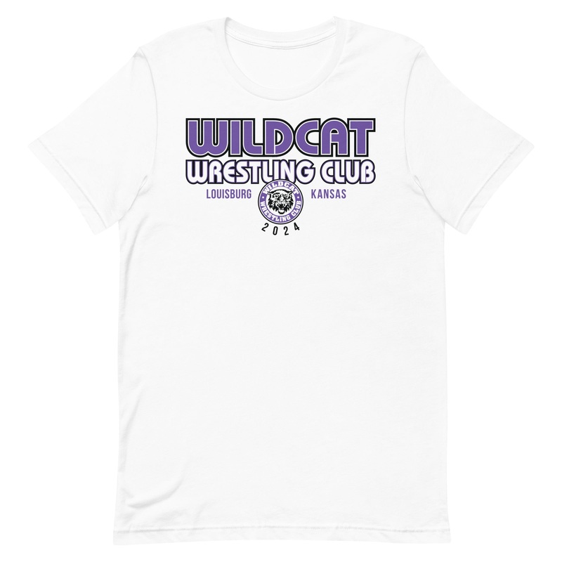Wildcat Wrestling Club (Louisburg) – With Back Design – Unisex Staple T-Shirt