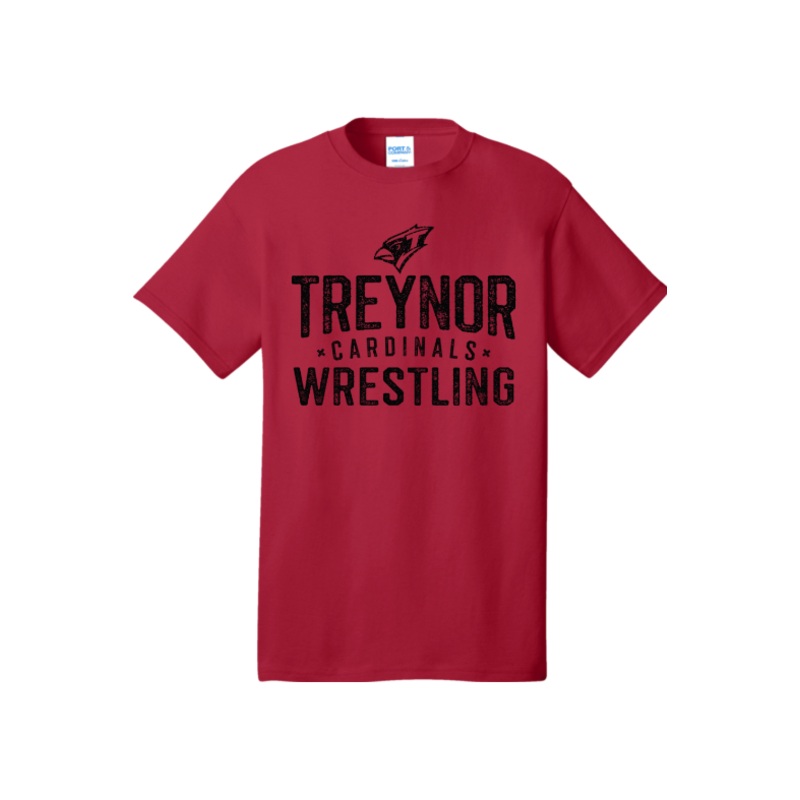 Treynor Wrestling Port & Company – Core Cotton Tee. PC54