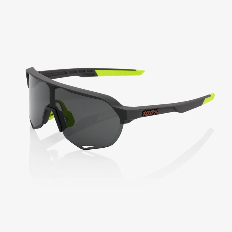 100 Percent Sunglasses – S2 – Soft Tact Cool Grey – Smoke Lens