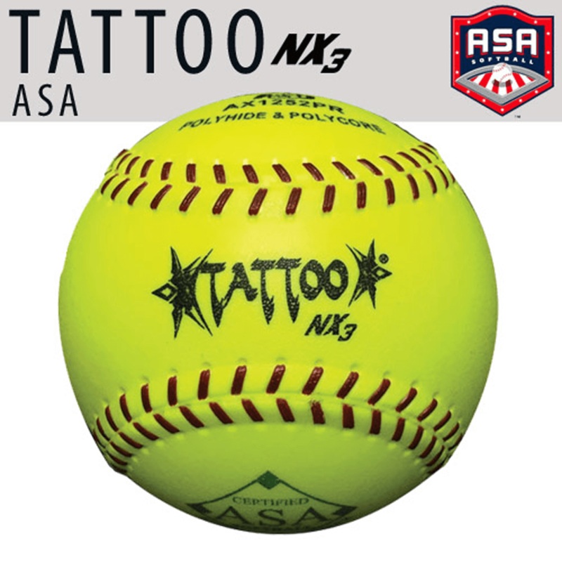 AD Starr Tattoo NX3 52/300 USA/ASA 12 Slowpitch Softballs – USAX1252PR