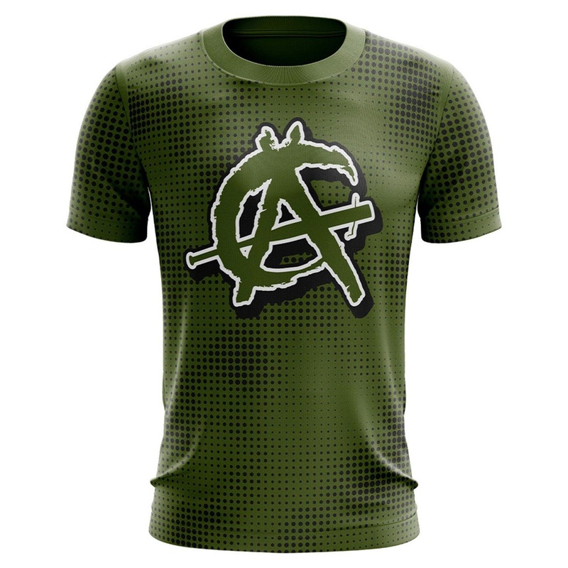 Anarchy Bat Company Short Sleeve Shirt – Dots (Green/Black)