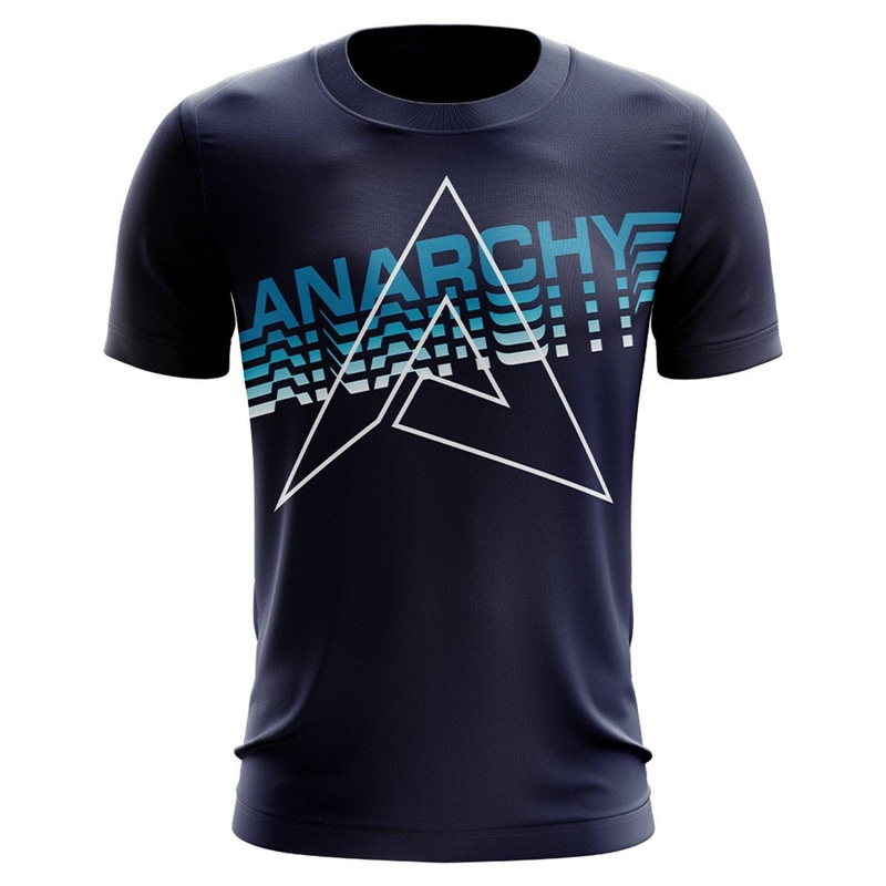Anarchy Bat Company Short Sleeve Shirt – (Navy/New Logo Fade)