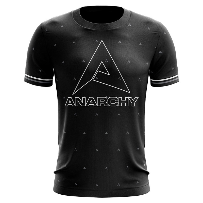 Anarchy Bat Company Short Sleeve Shirt – Small Logo Repeat (Black/White)