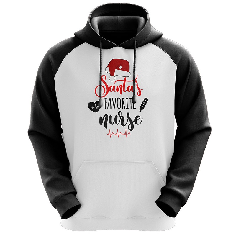 Santa’s Favorite Nurse – Defender Fleece Hoodie