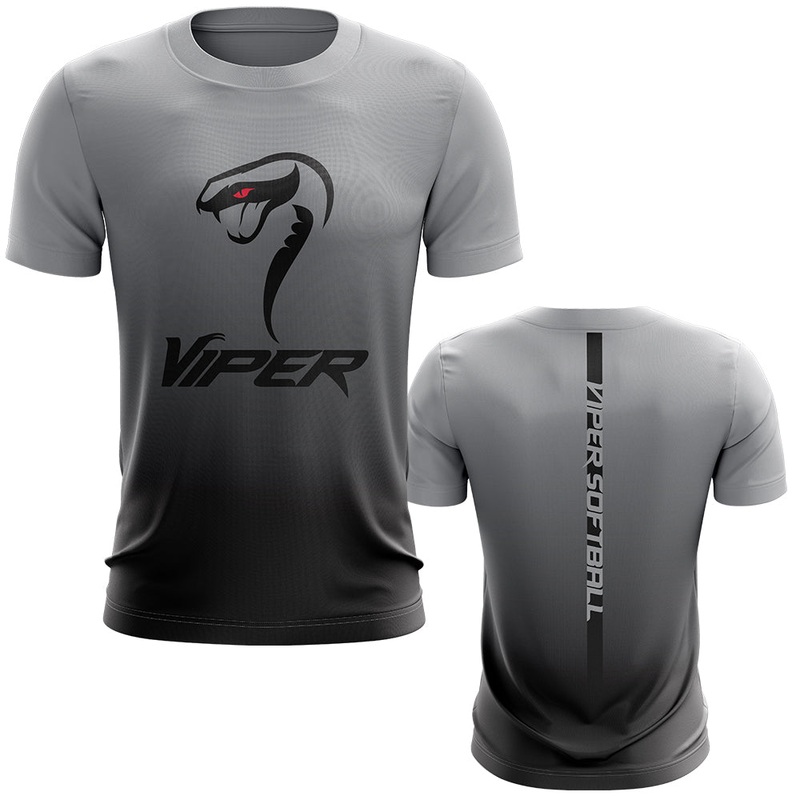 Viper Sports Short Sleeve Shirt – Fade (Black/Charcoal)