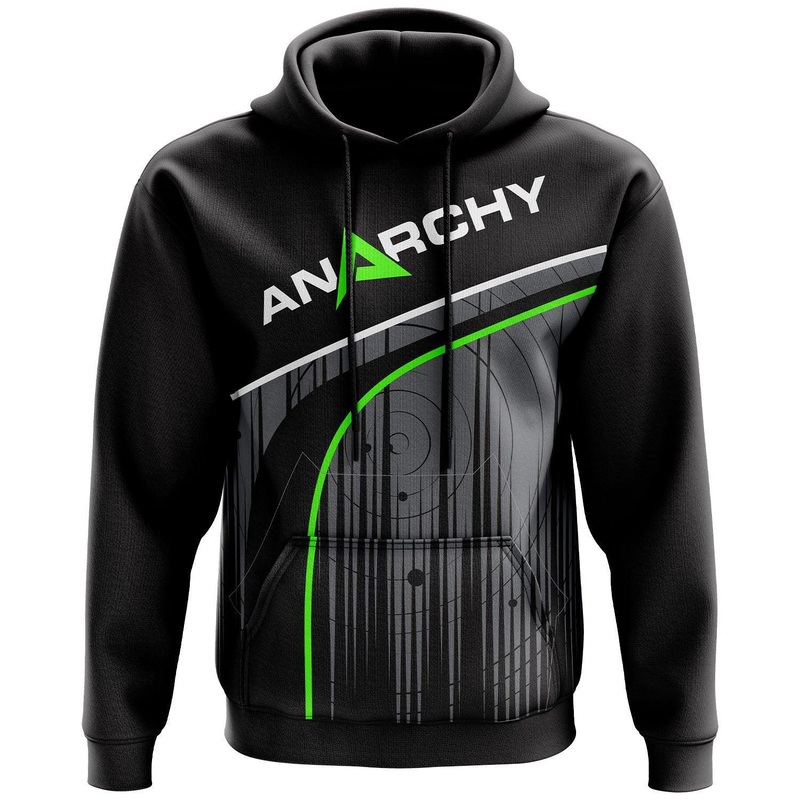 Anarchy Fleece Hoodie – Black/Green
