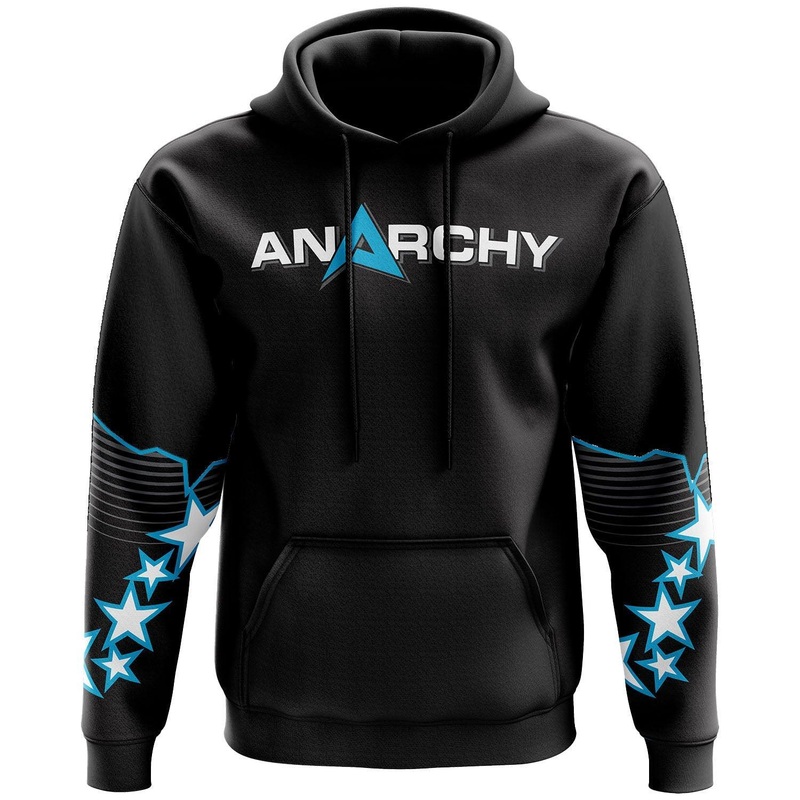 Anarchy Fleece Hoodie – Black Stars